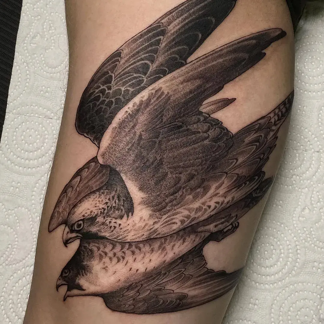 Vögel Tattoo (Grafisch) von Andrew Borisyuk, Tätowierer in Straubing